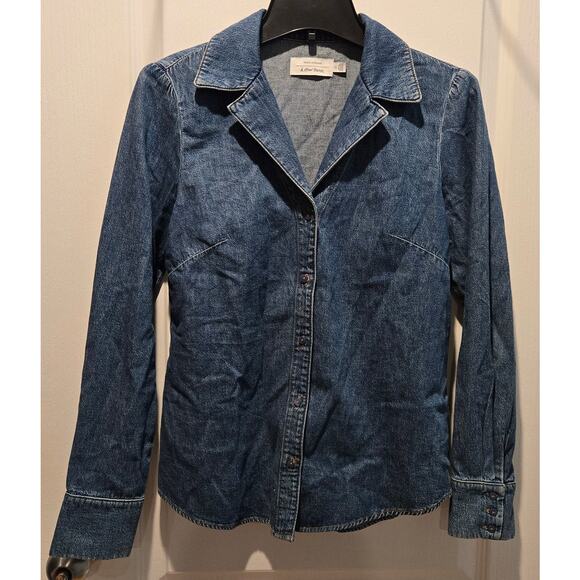 & Other Stories denim button up shirt sz 4 - Picture 1 of 7